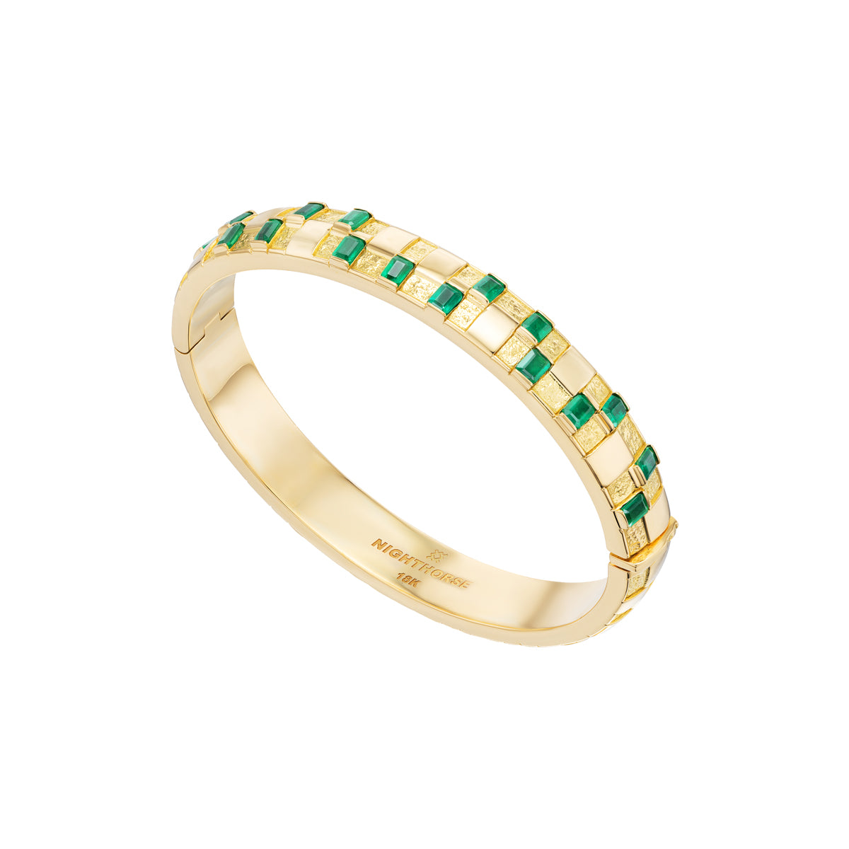 Nighthorse Jewelry. Ben Nighthorse Campbell. Emerald 18K Gold