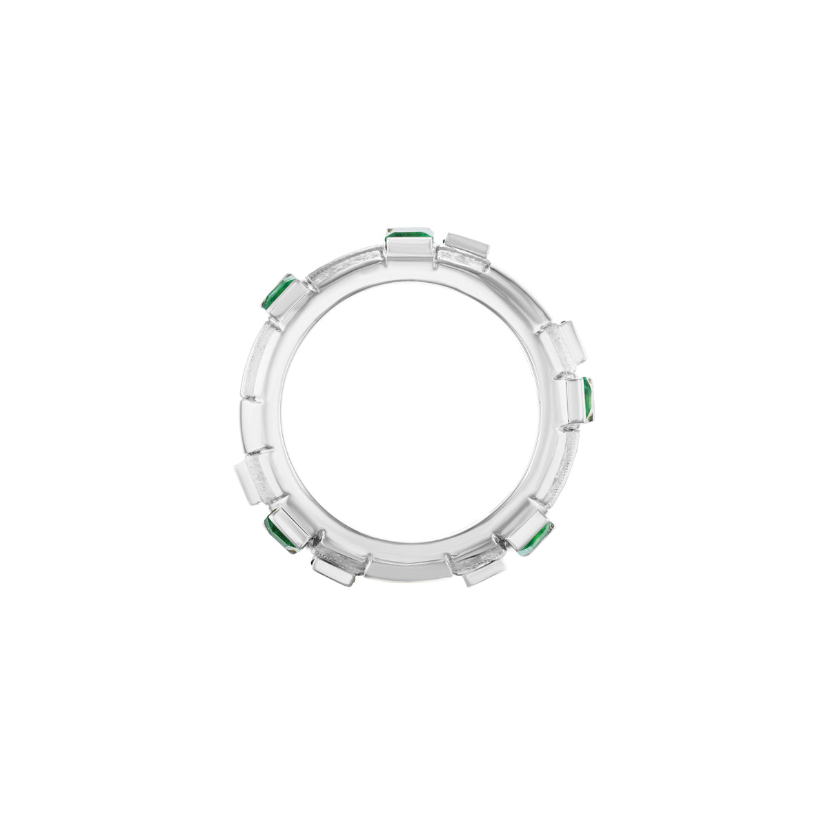 Basketweave Ring (Emeralds)