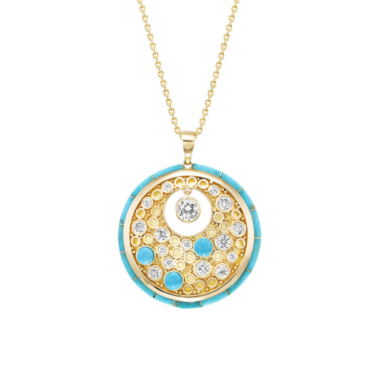 Galaxy Pendant Large (Turquoise)