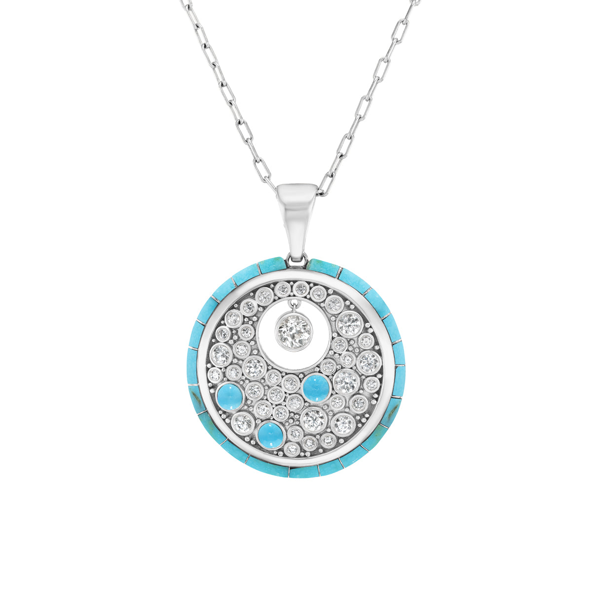 Galaxy Pendant Large (Turquoise)