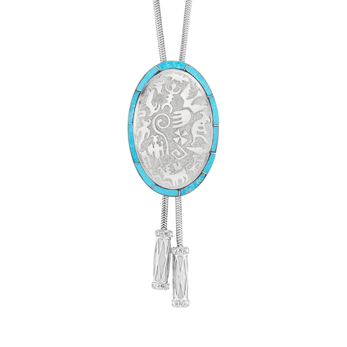 Rock Art Bolo Tie - Inlay