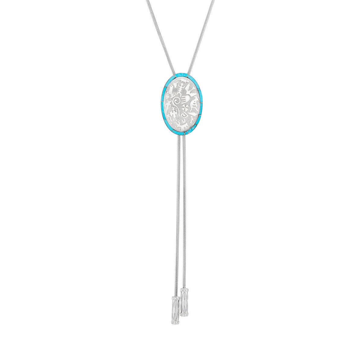 Rock Art Bolo Tie - Inlay