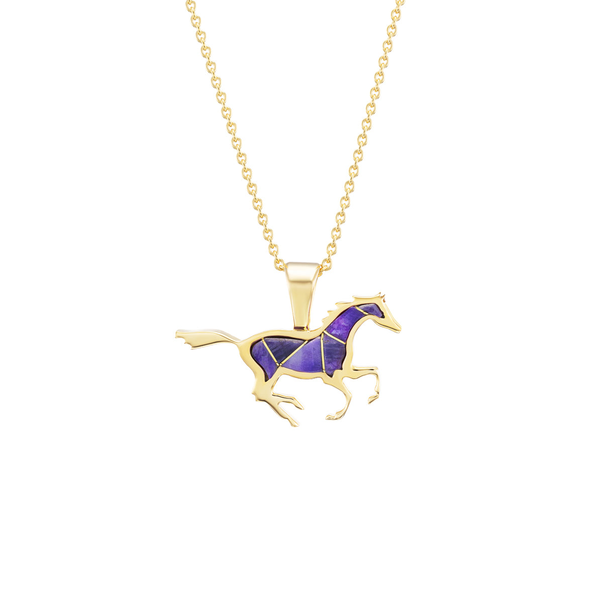 Running Horse Pendant (Sugilite)