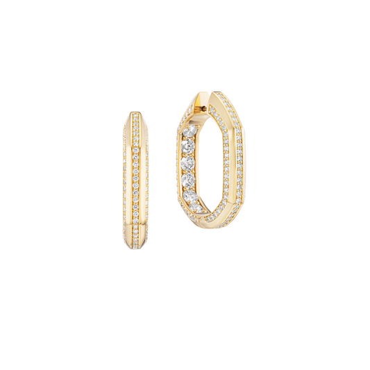 Desperado Hoop Earrings 28mm (Diamond)