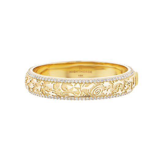Rock Art Bangle Bracelet