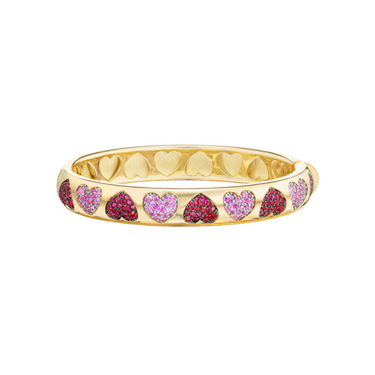 Heart Bangle Bracelet