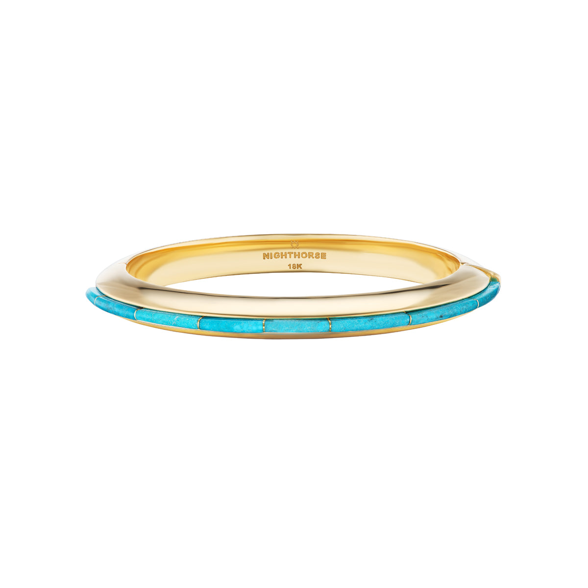 Nighthorse Jewelry. Ben Nighthorse Campbell. Cuff Bracelet. 18K Gold and Turquoise