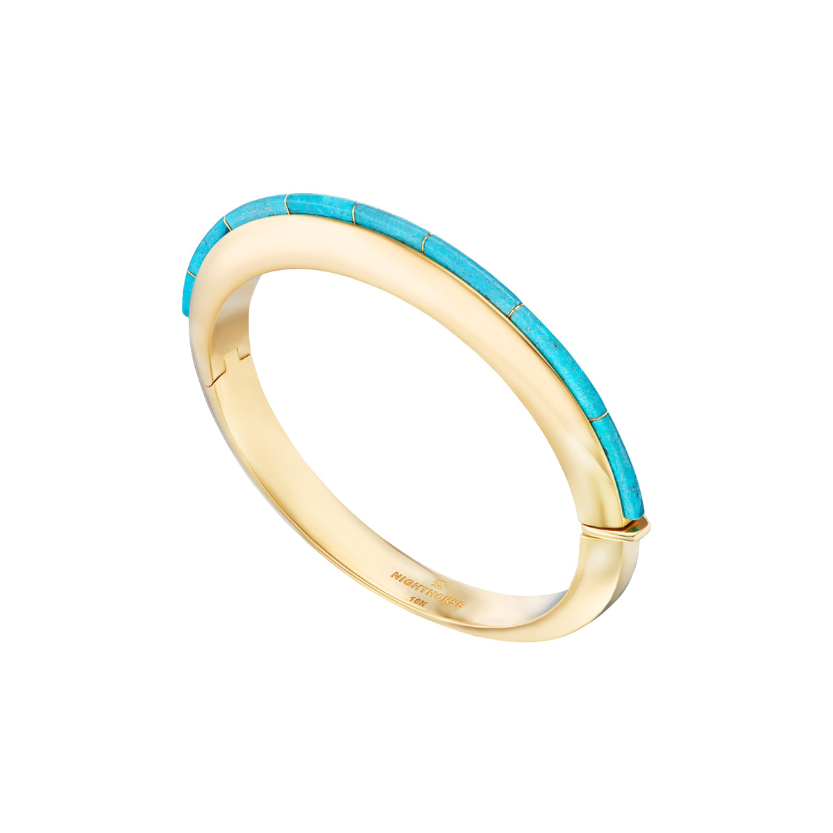 Nighthorse Jewelry. Ben Nighthorse Campbell. Cuff Bracelet. 18K Gold and Turquoise