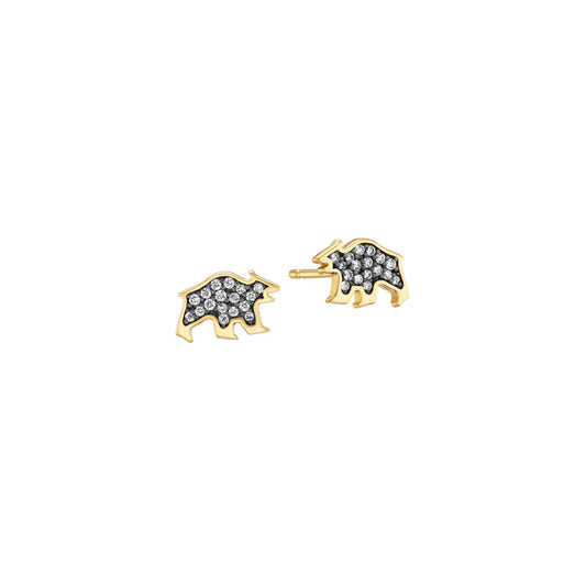 Nighthorse Jewelry. Ben Nighthorse Campbell. Diamond earrings.