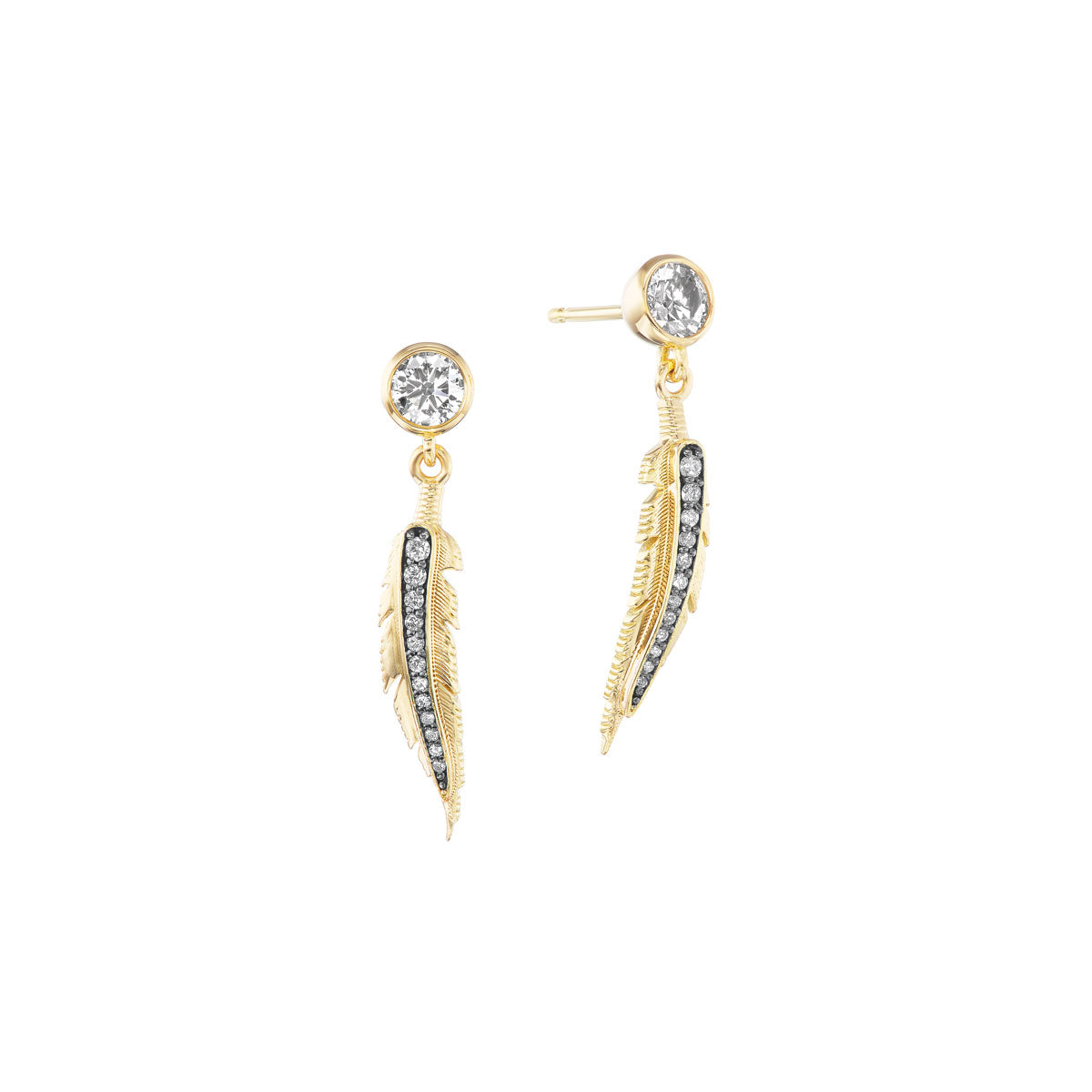 Nighthorse Jewelry. Ben Nighthorse Campbell. Diamond earrings.