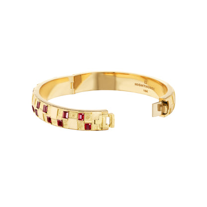 Basketweave Bracelet (Colored Stones)