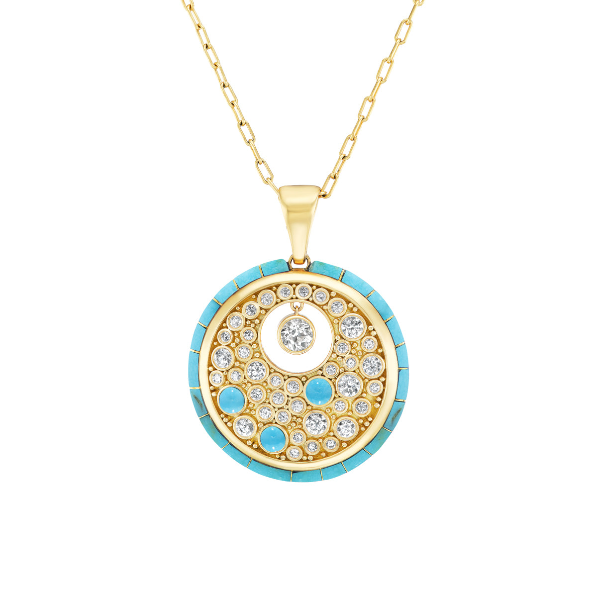 Galaxy Pendant Large (Turquoise)