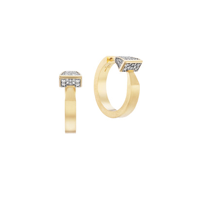 Horseshoe Nail Hoop Earrings