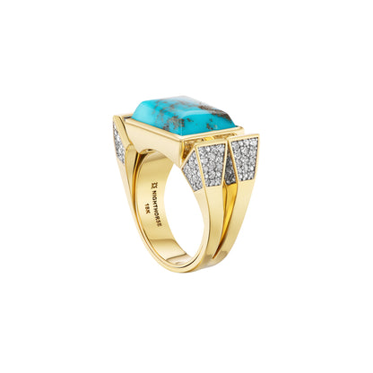 Kingman Horseshoe Nail Ring