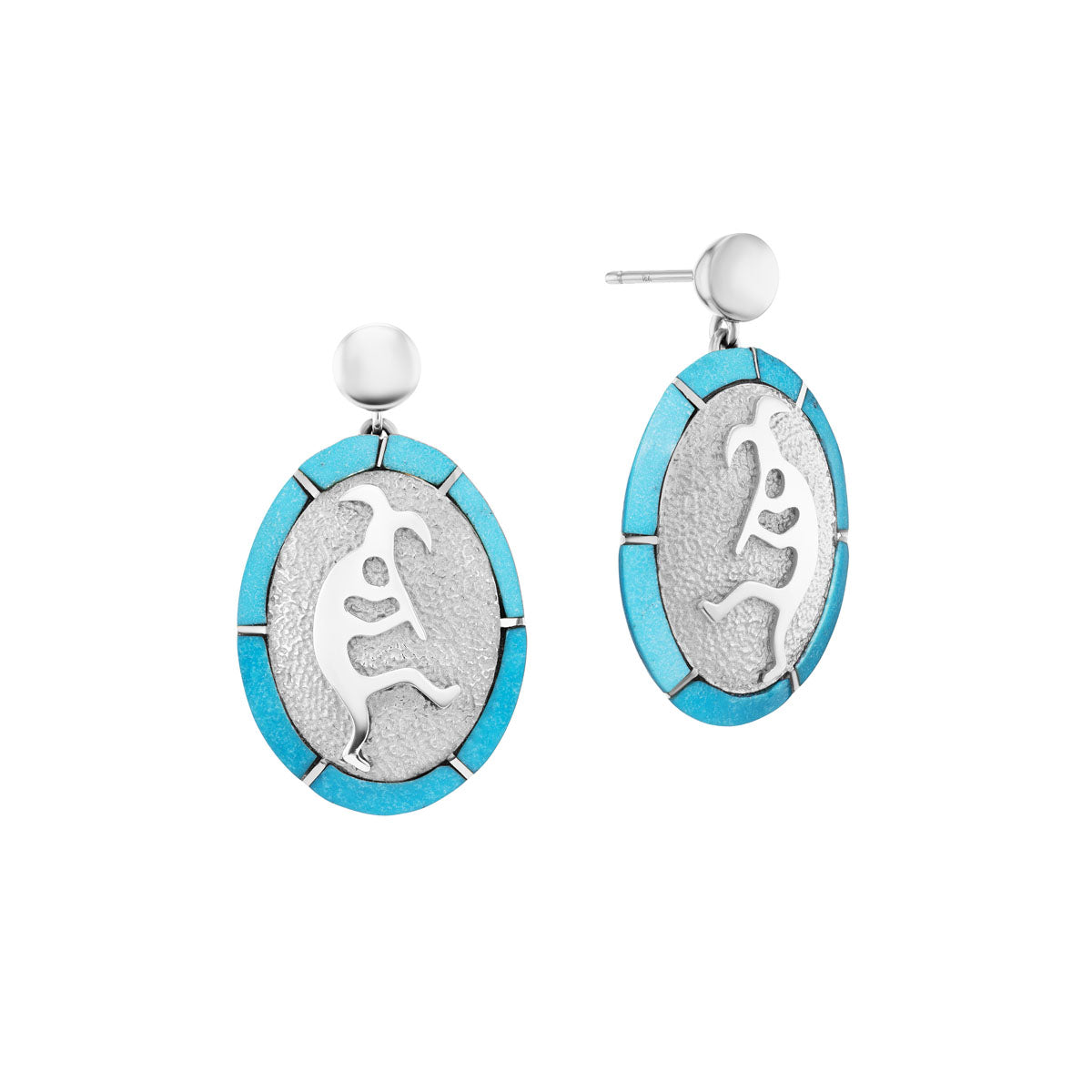 Kokopelli Inlay Earrings