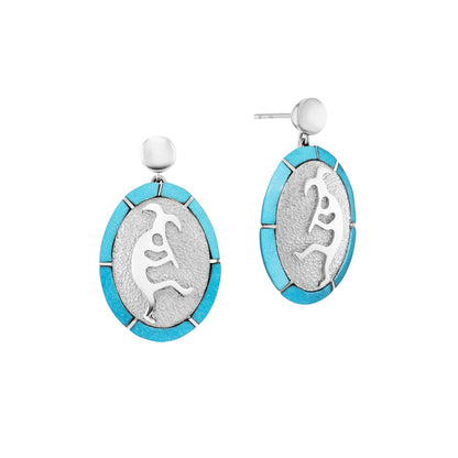 Kokopelli Inlay Earrings