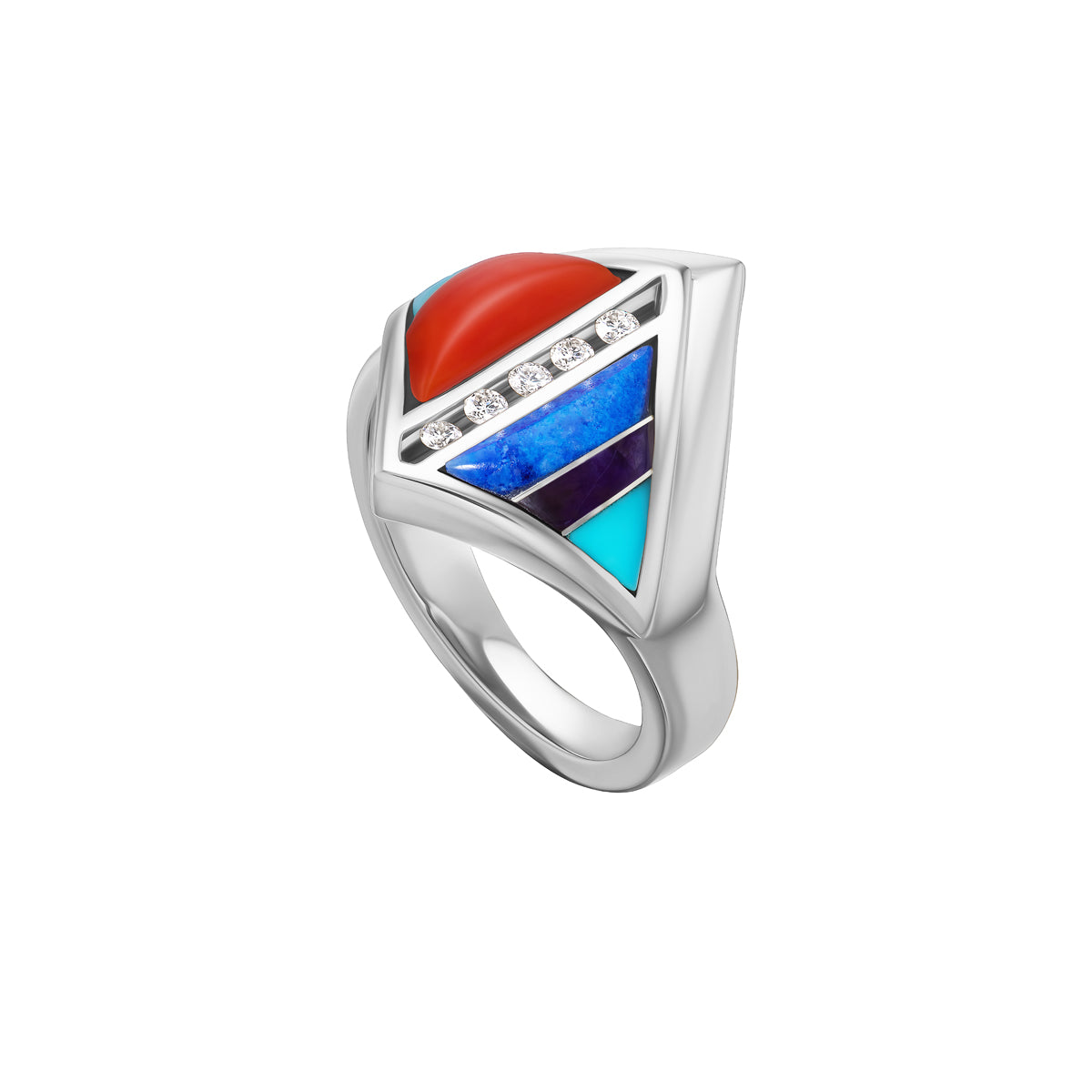 Lightning Engagement Ring Set