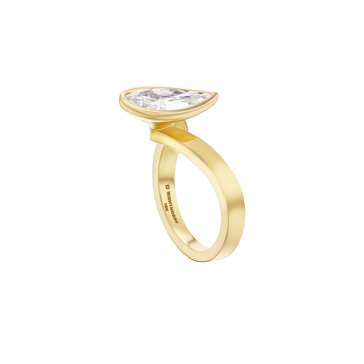 Lightning Engagement Ring Set
