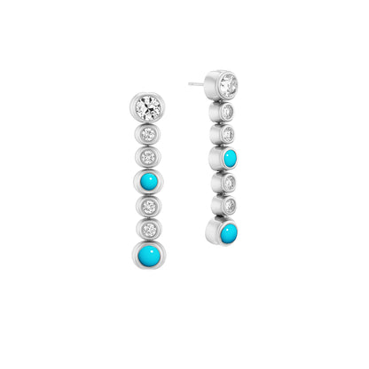 Morning Drop Tennis Earrings