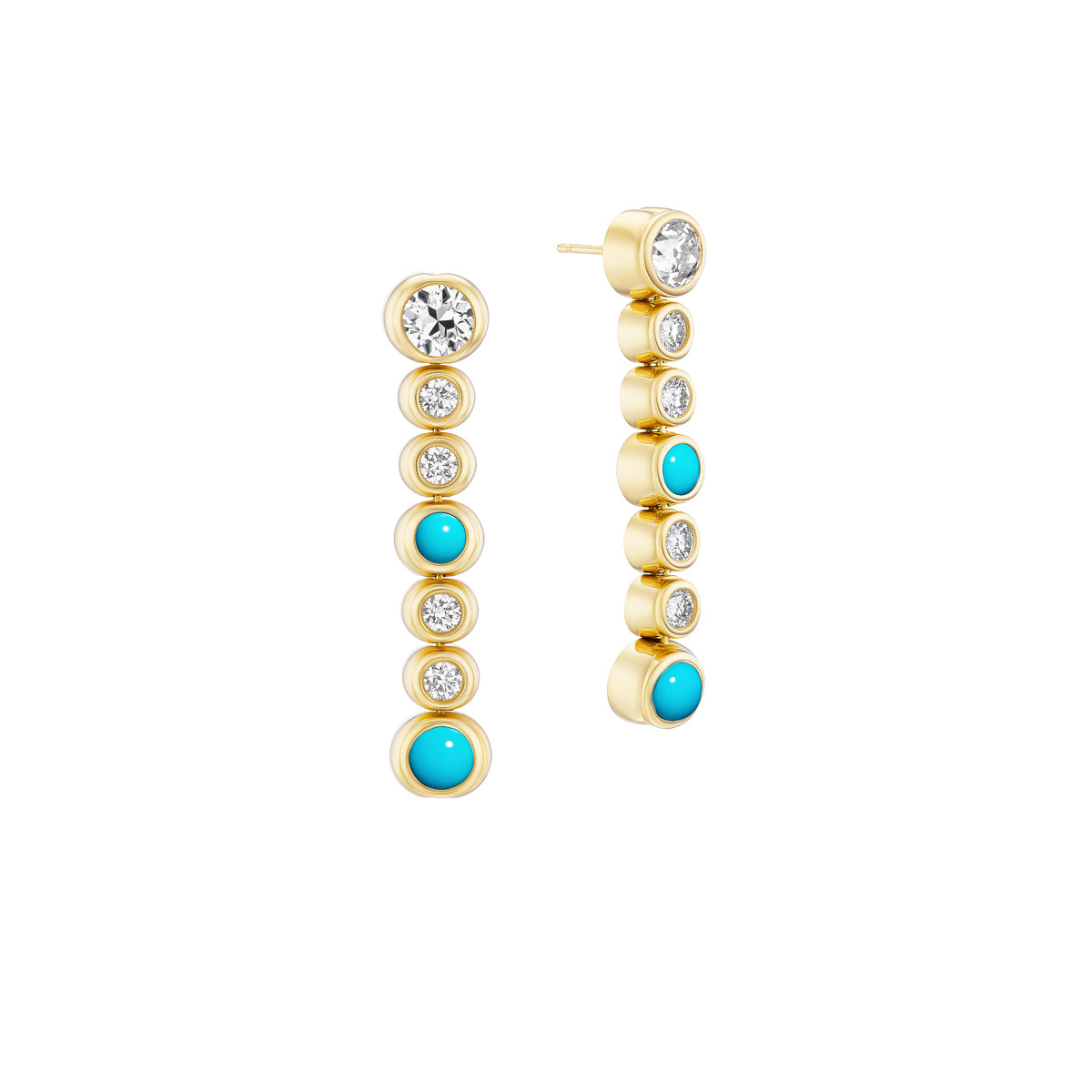 Morning Drop Tennis Earrings