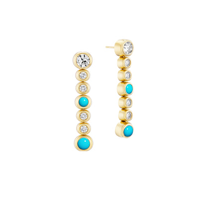 Morning Drop Tennis Earrings