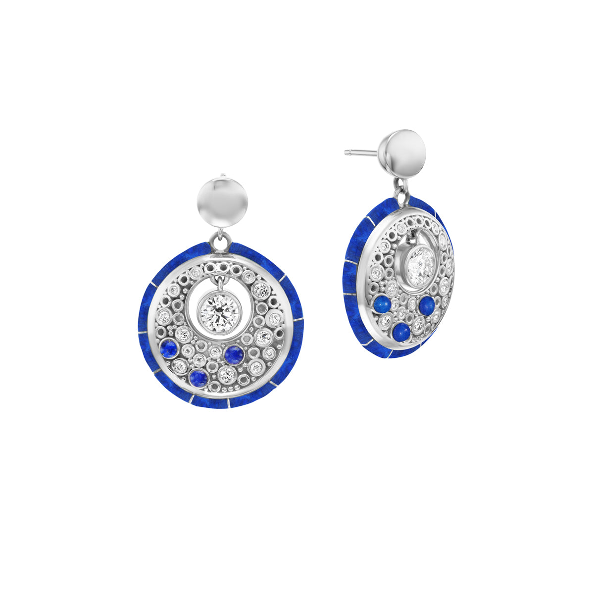 Galaxy Earrings (Lapis)