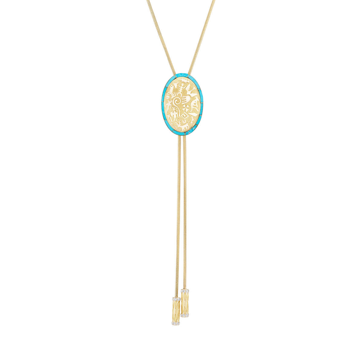 Rock Art Bolo Tie - Inlay