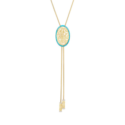Rock Art Bolo Tie - Inlay