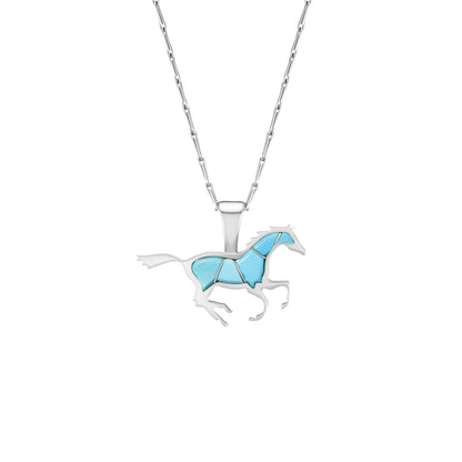 Running Horse Pendant (Inlay)