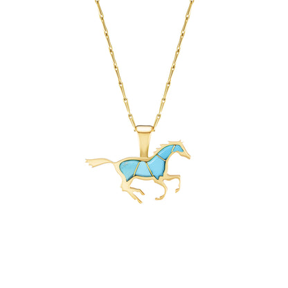 Running Horse Pendant (Inlay)