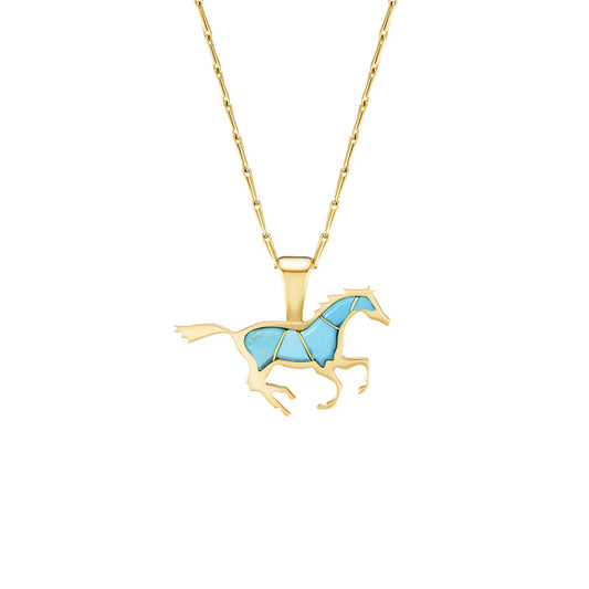 Running Horse Pendant (Inlay)