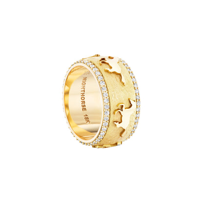 Running Horse Ring (Diamonds)