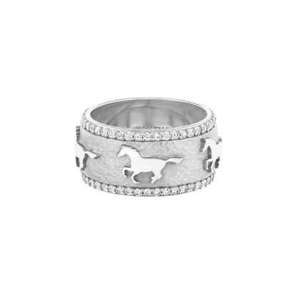 Running Horse Ring (Diamonds)