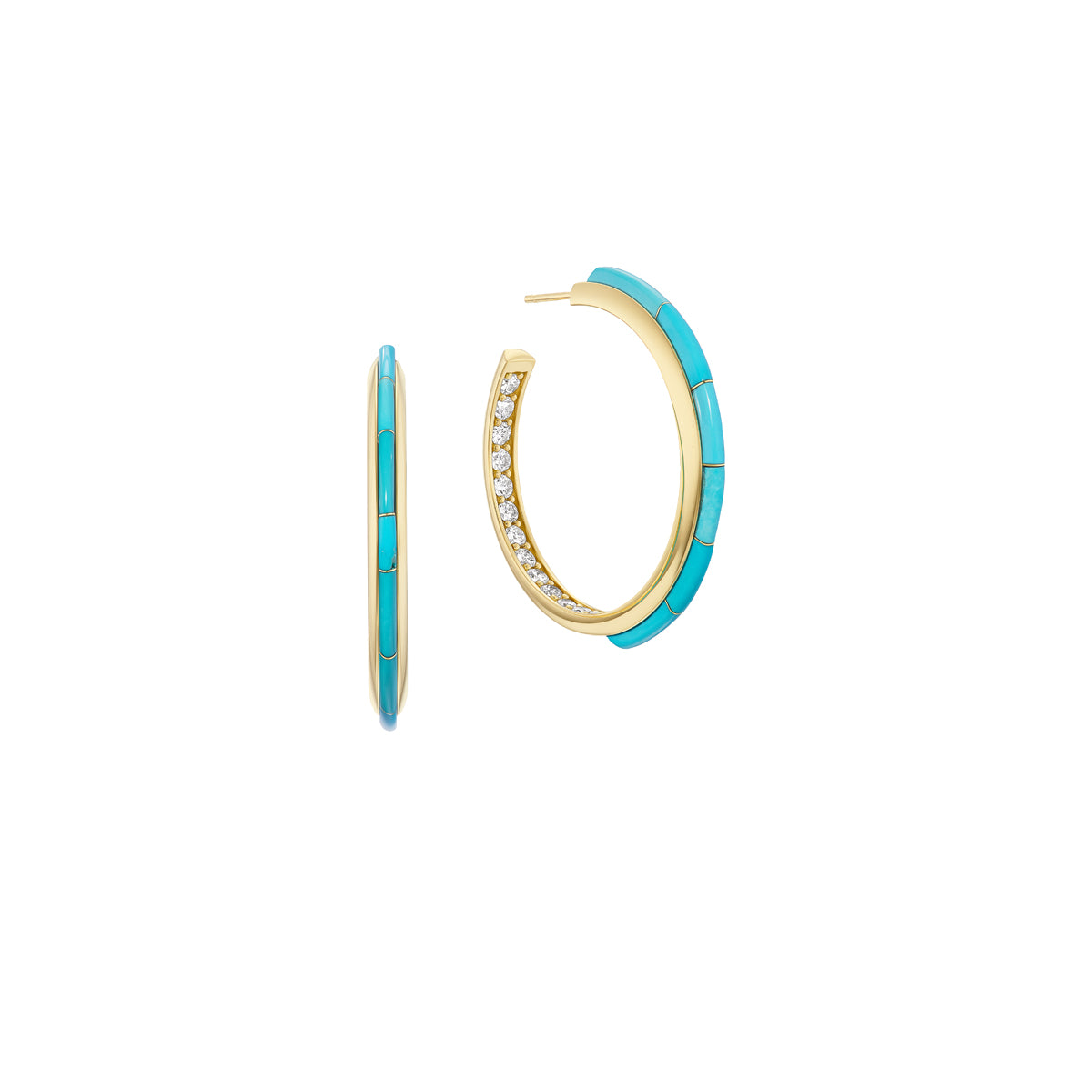 Slimline Inlay Hoops