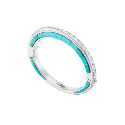 Slim Line Bracelet with Side Inlay