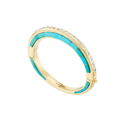 Slim Line Bracelet with Side Inlay