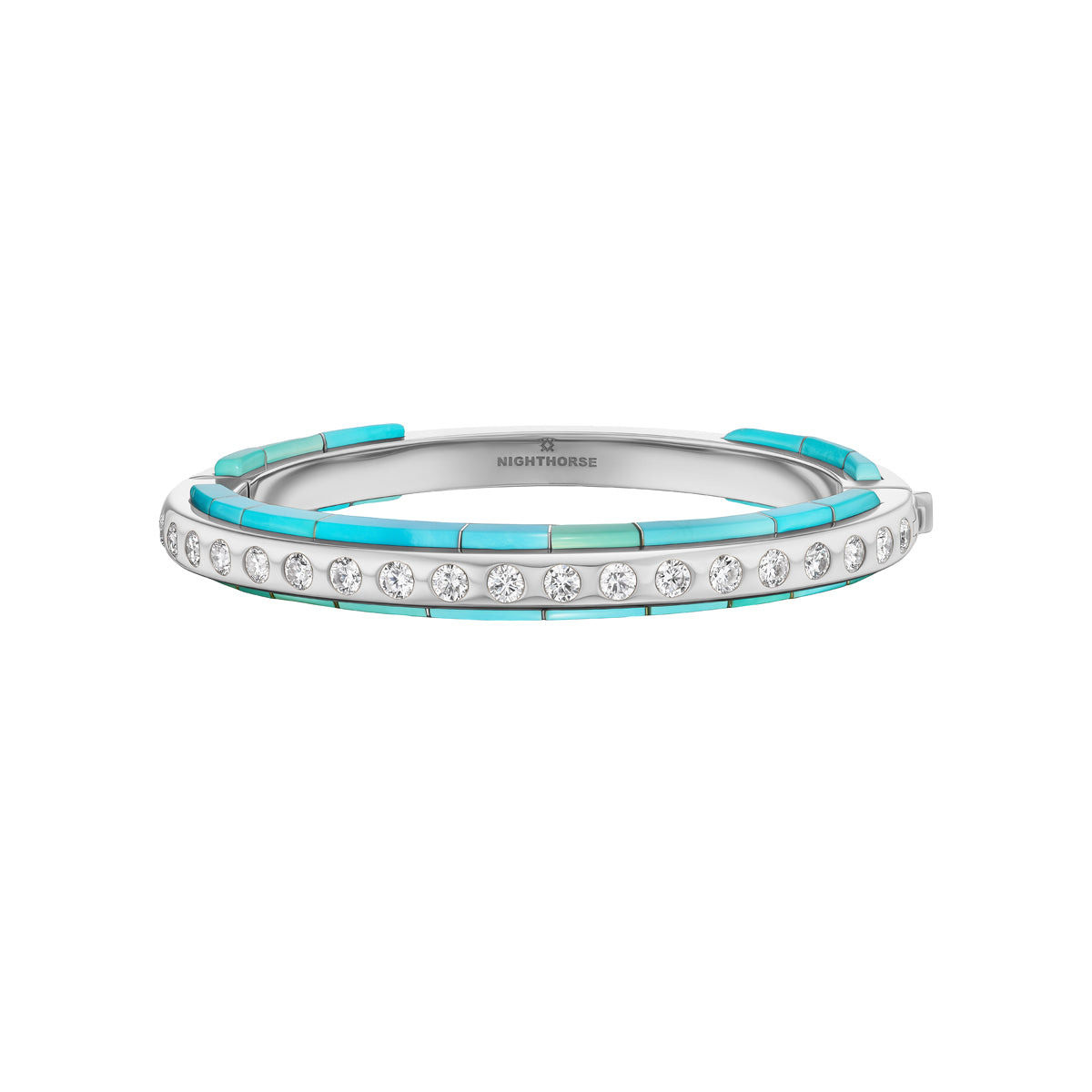 Slim Line Bracelet with Side Inlay