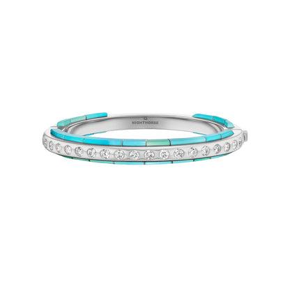 Slim Line Bracelet with Side Inlay