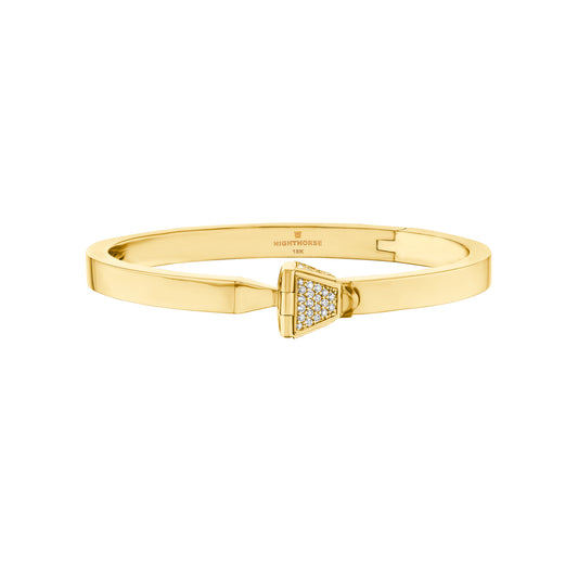 Horseshoe Nail Diamond Pave Bracelet