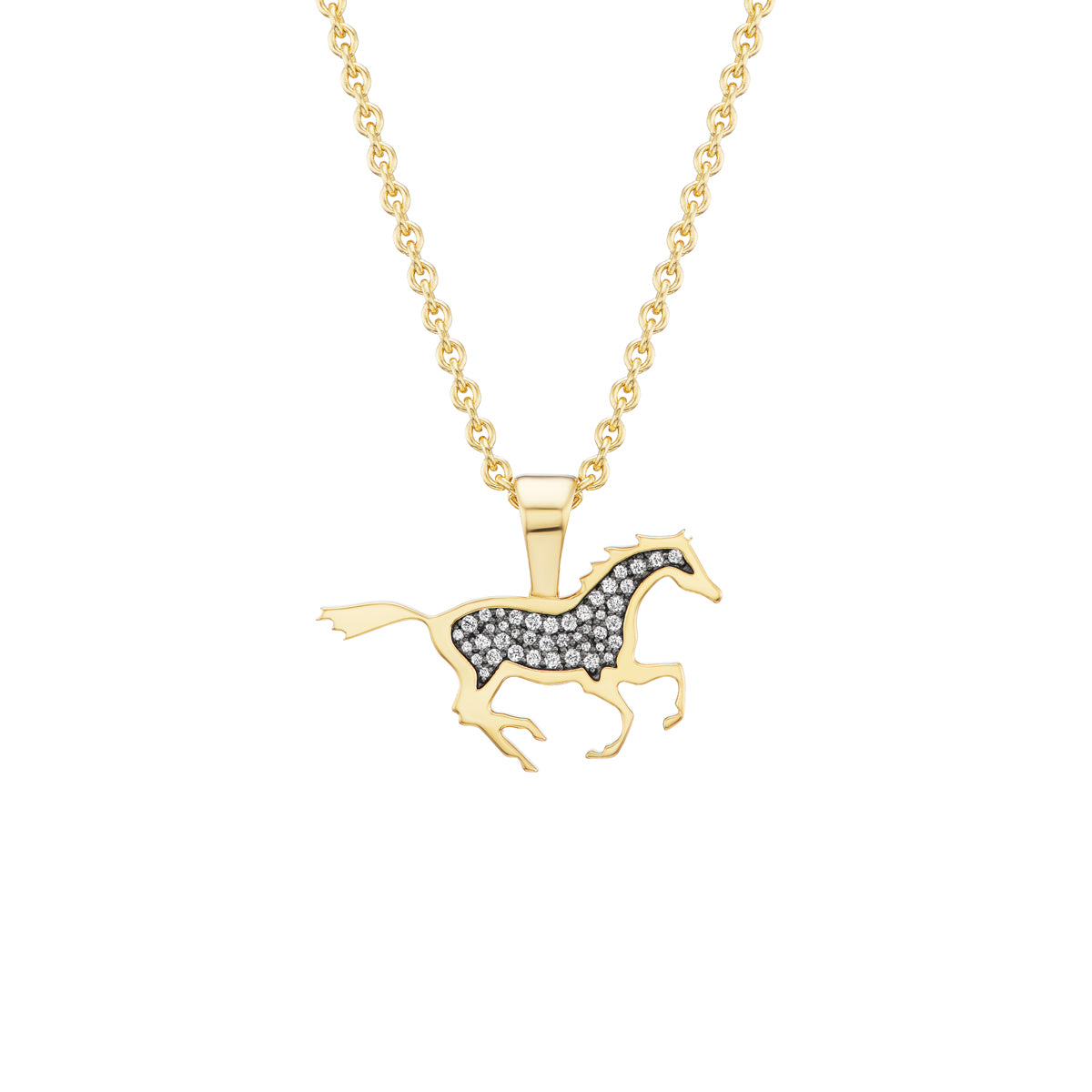 Running Horse Pendant (Diamonds)