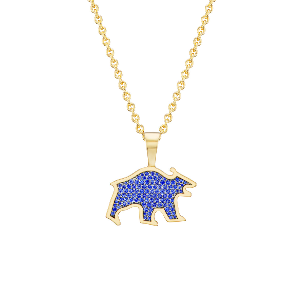 Bear Pendant (Colored Stones)