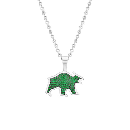 Bear Pendant (Colored Stones)