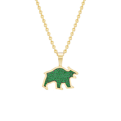 Bear Pendant (Colored Stones)